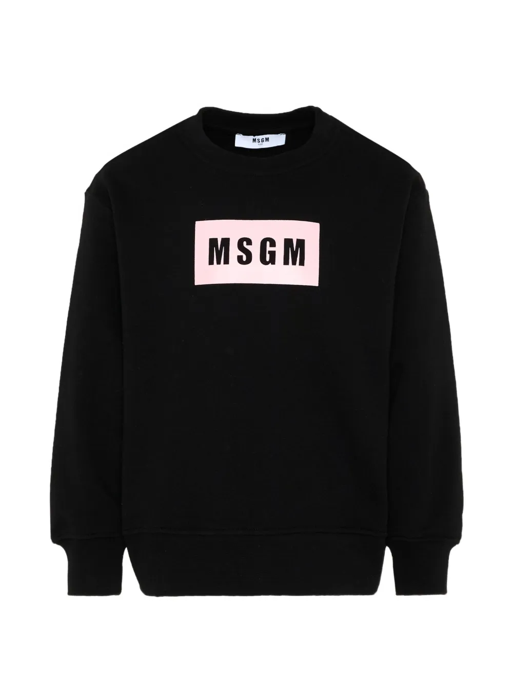 MSGM Kids round-neck sweatshirt - Black