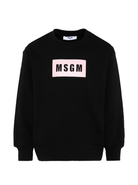 MSGM Kids sudadera con cuello redondo