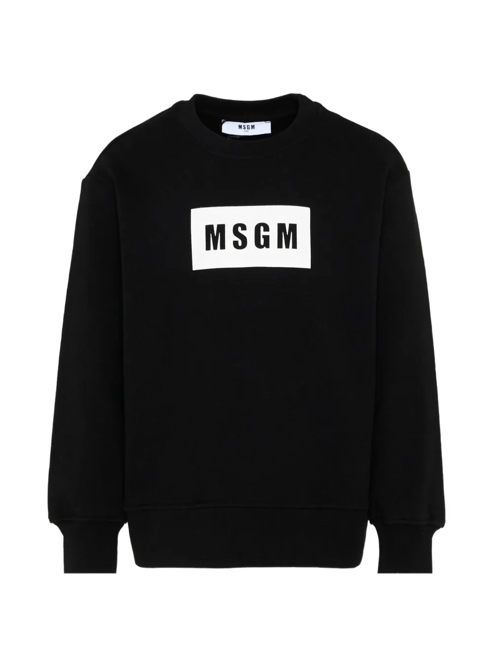 MSGM Kids logo-detail sweatshirt - Nero
