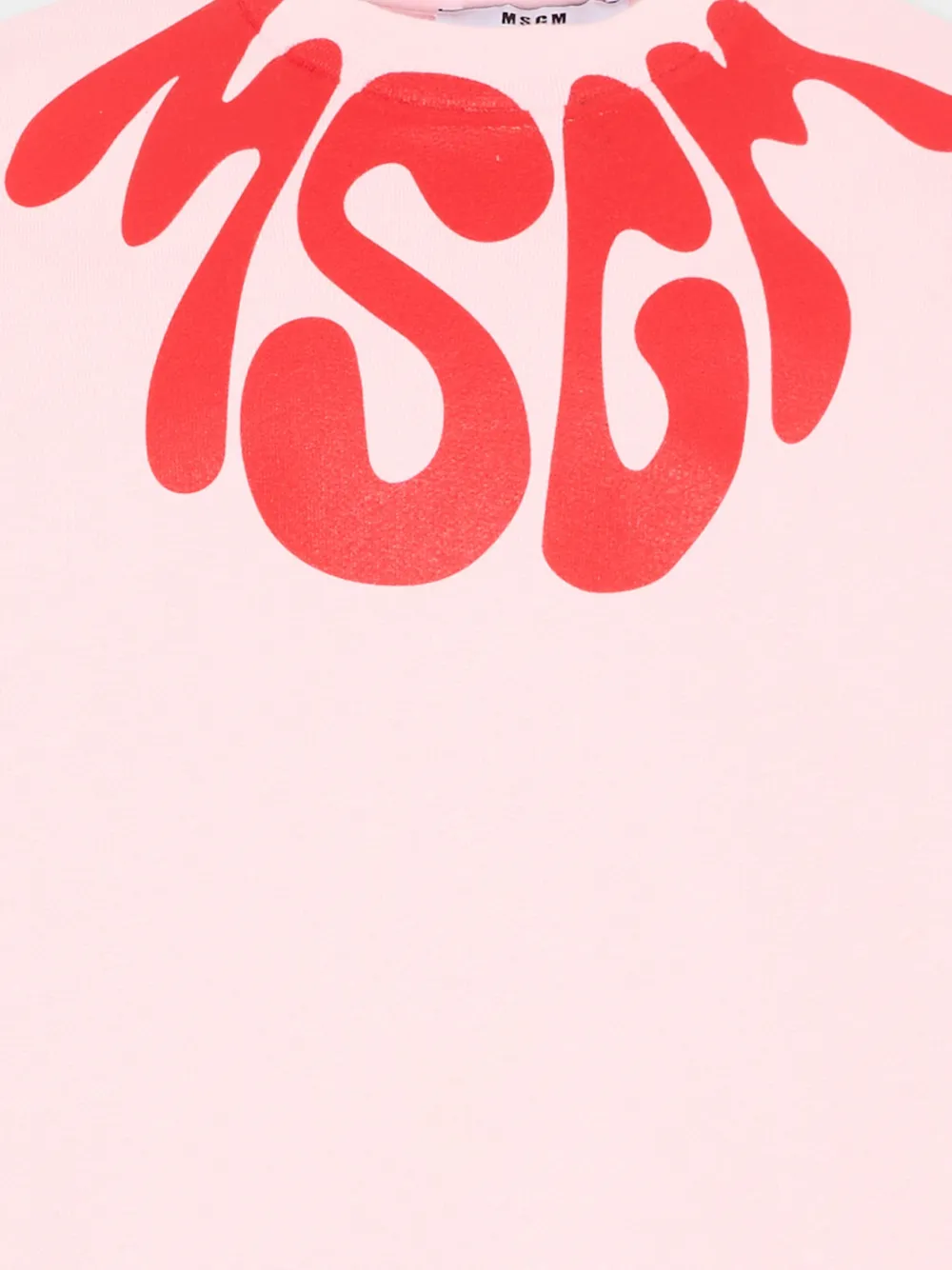 Msgm Kids Graphic-print Crew-neck Sweatshirt - Pink 