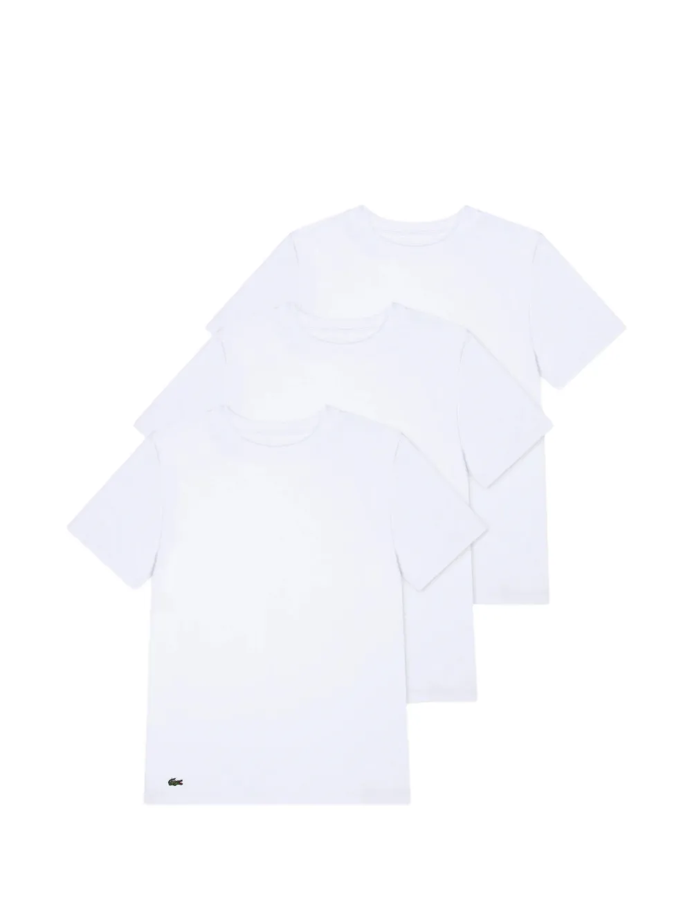 Lacoste Kids logo T-shirt (set of three) - Bianco