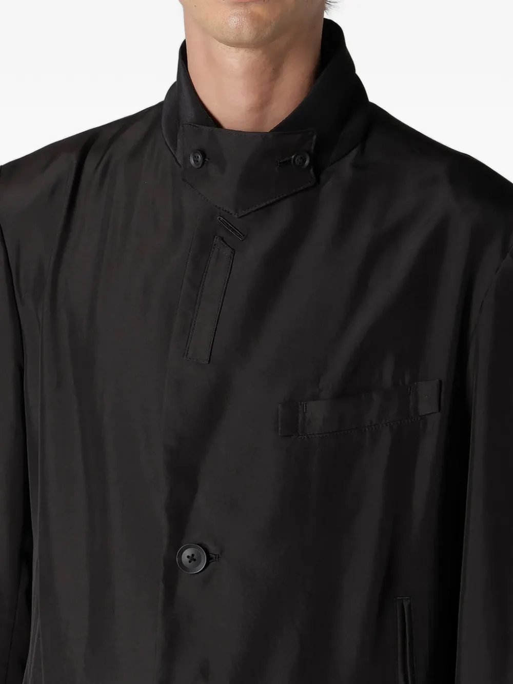 Single-Breasted Silk Suit