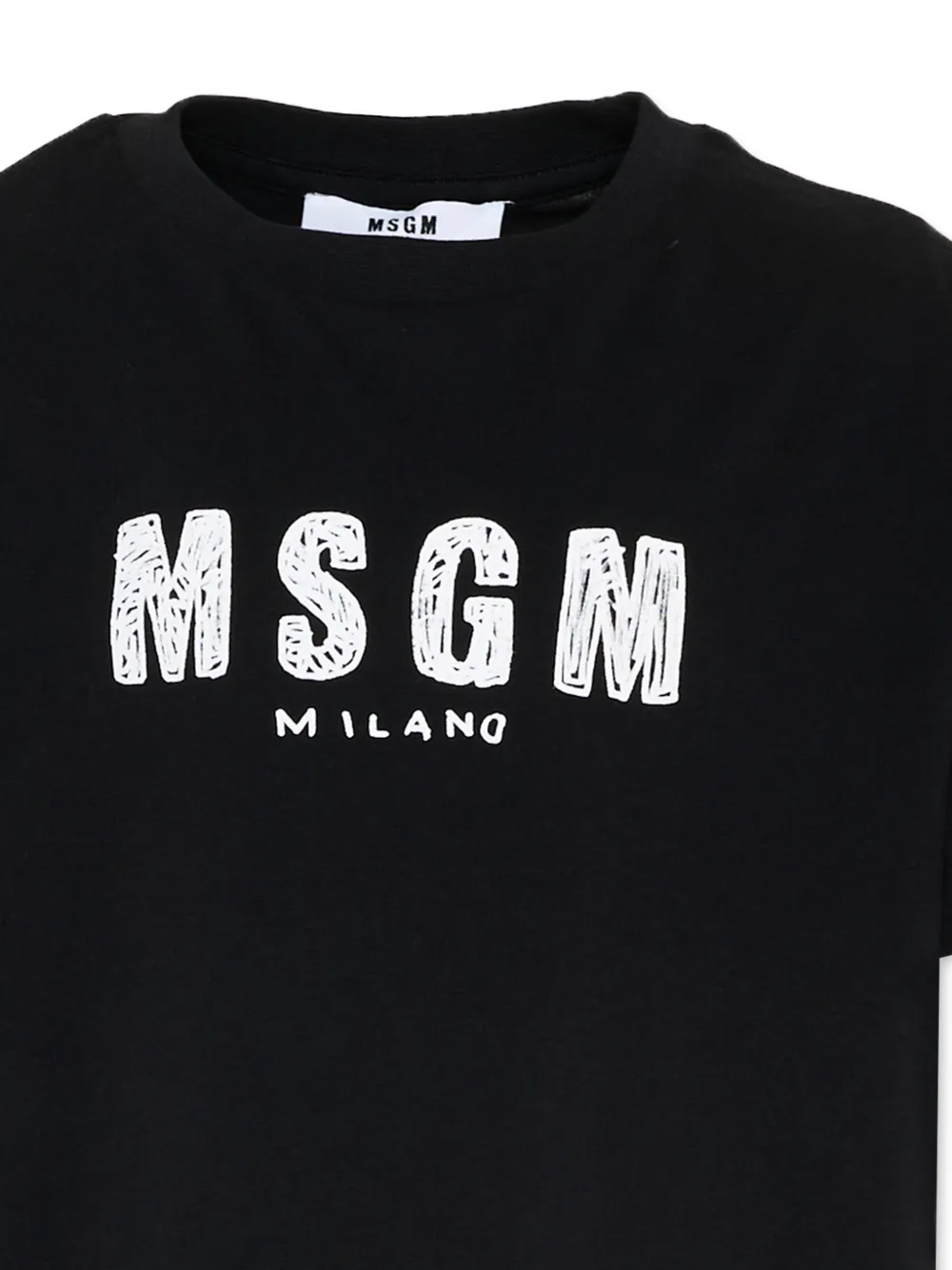  Msgm Kids Logo-print Short-sleeve T-shirt - Black 