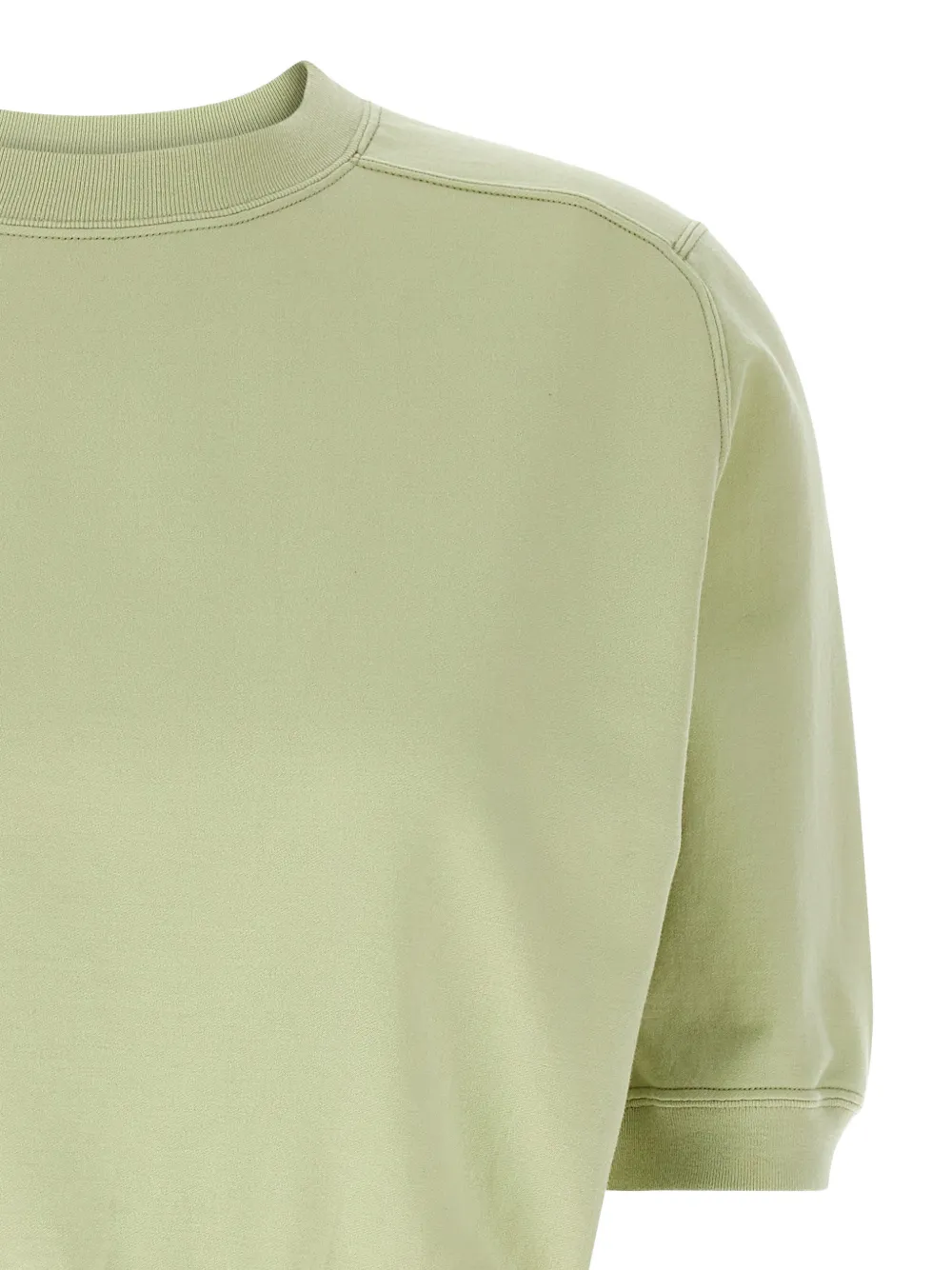  Auralee Cropped Cuffed T-shirt - Green 