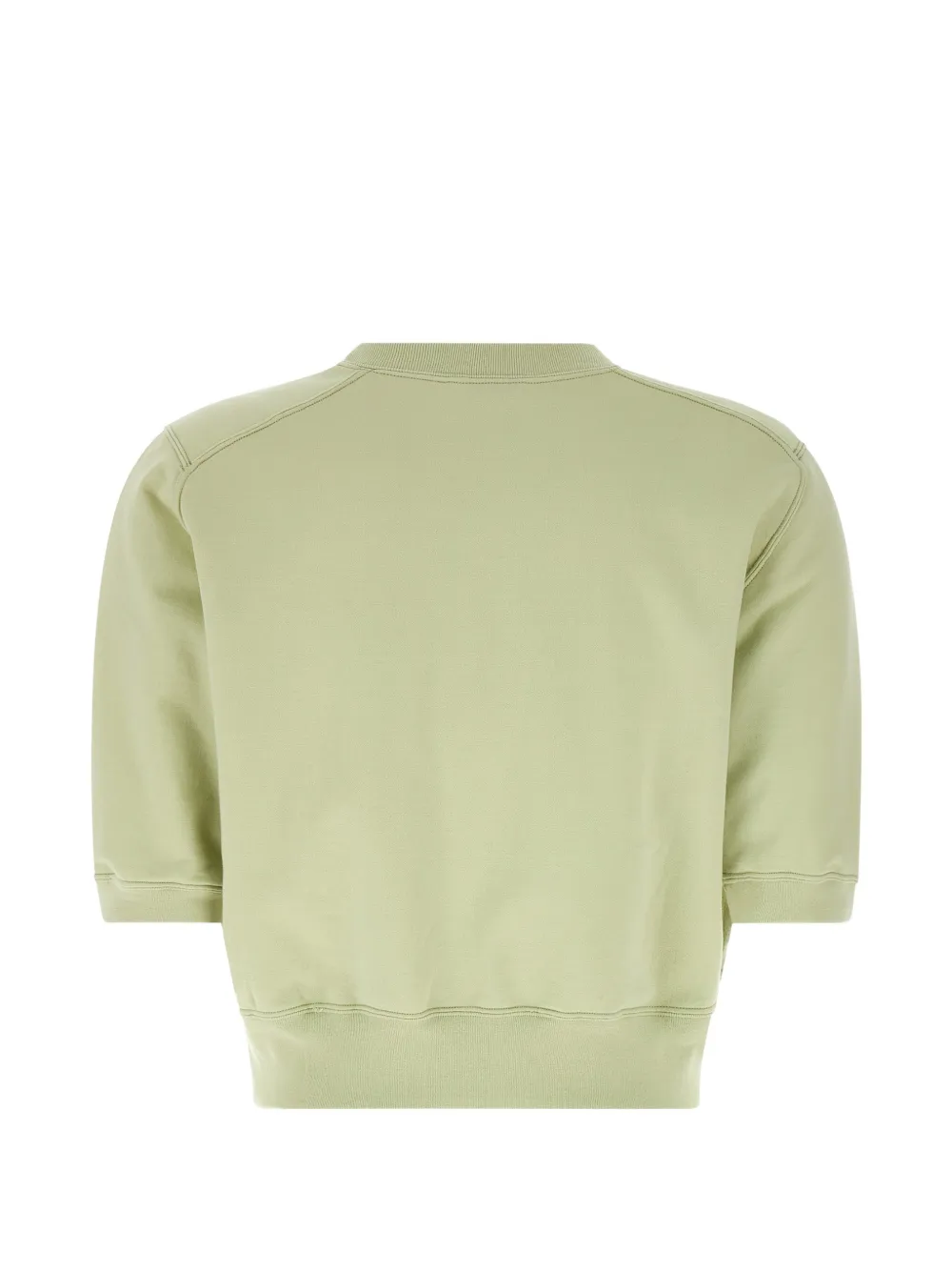  Auralee Cropped Cuffed T-shirt - Green 