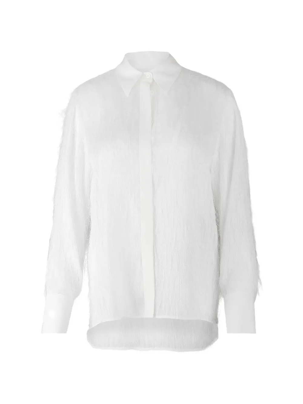 Peserico fringe-embellishment shirt - Bianco