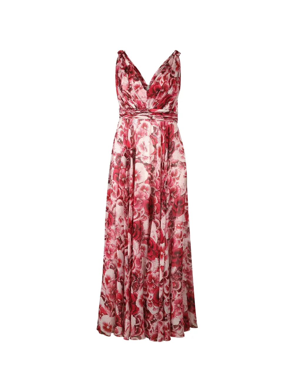 Giambattista Valli sleeveless V-neck maxi dress - Red
