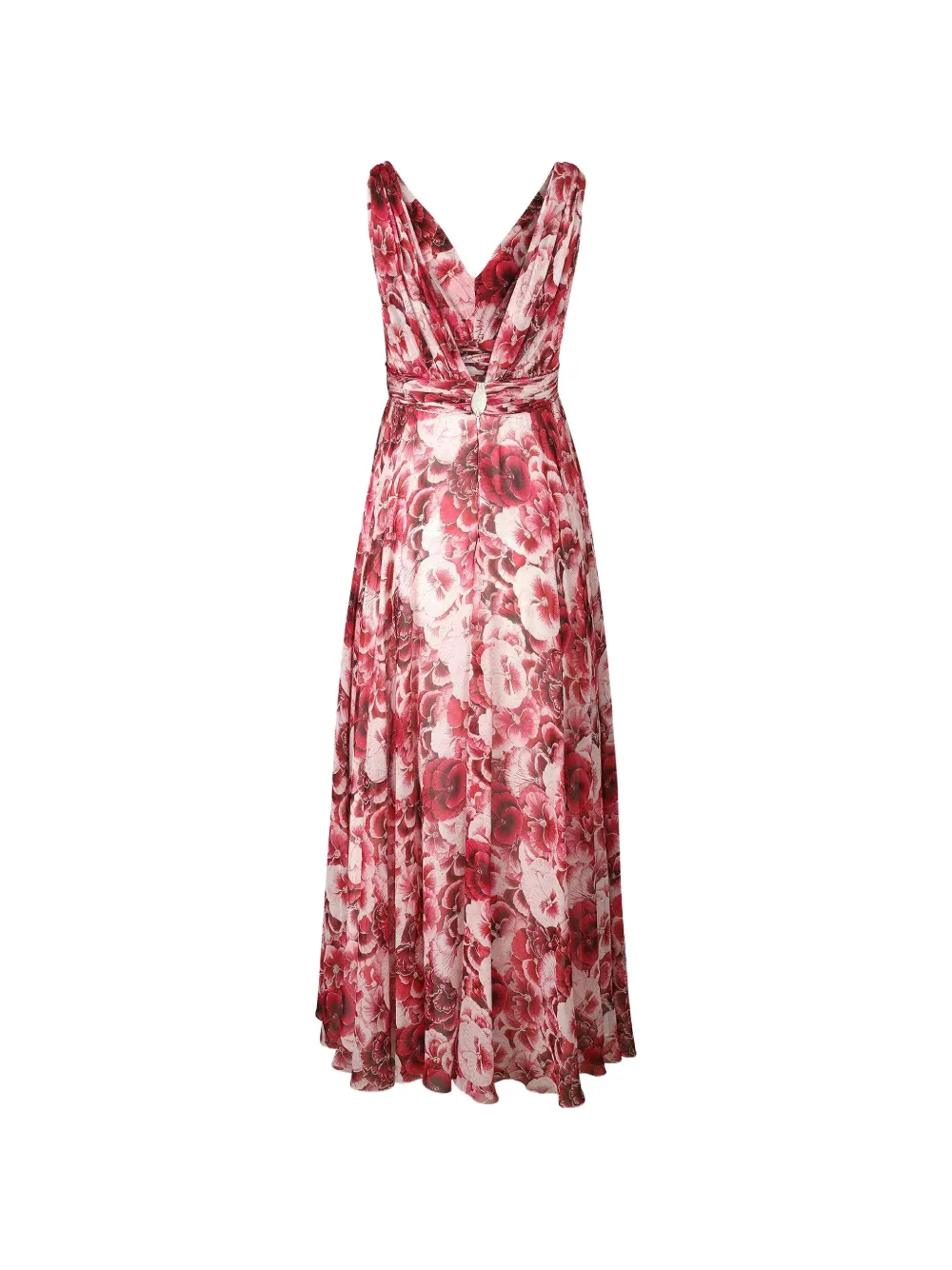 Giambattista Valli Mouwloze maxi-jurk Rood