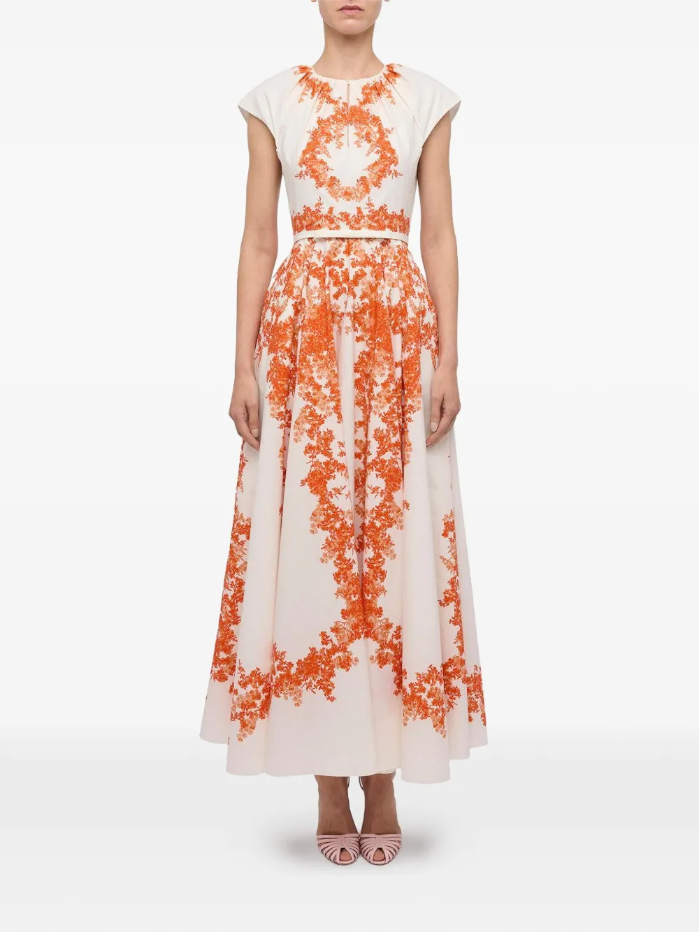 Giambattista Valli floral-print maxi dress - Neutrals