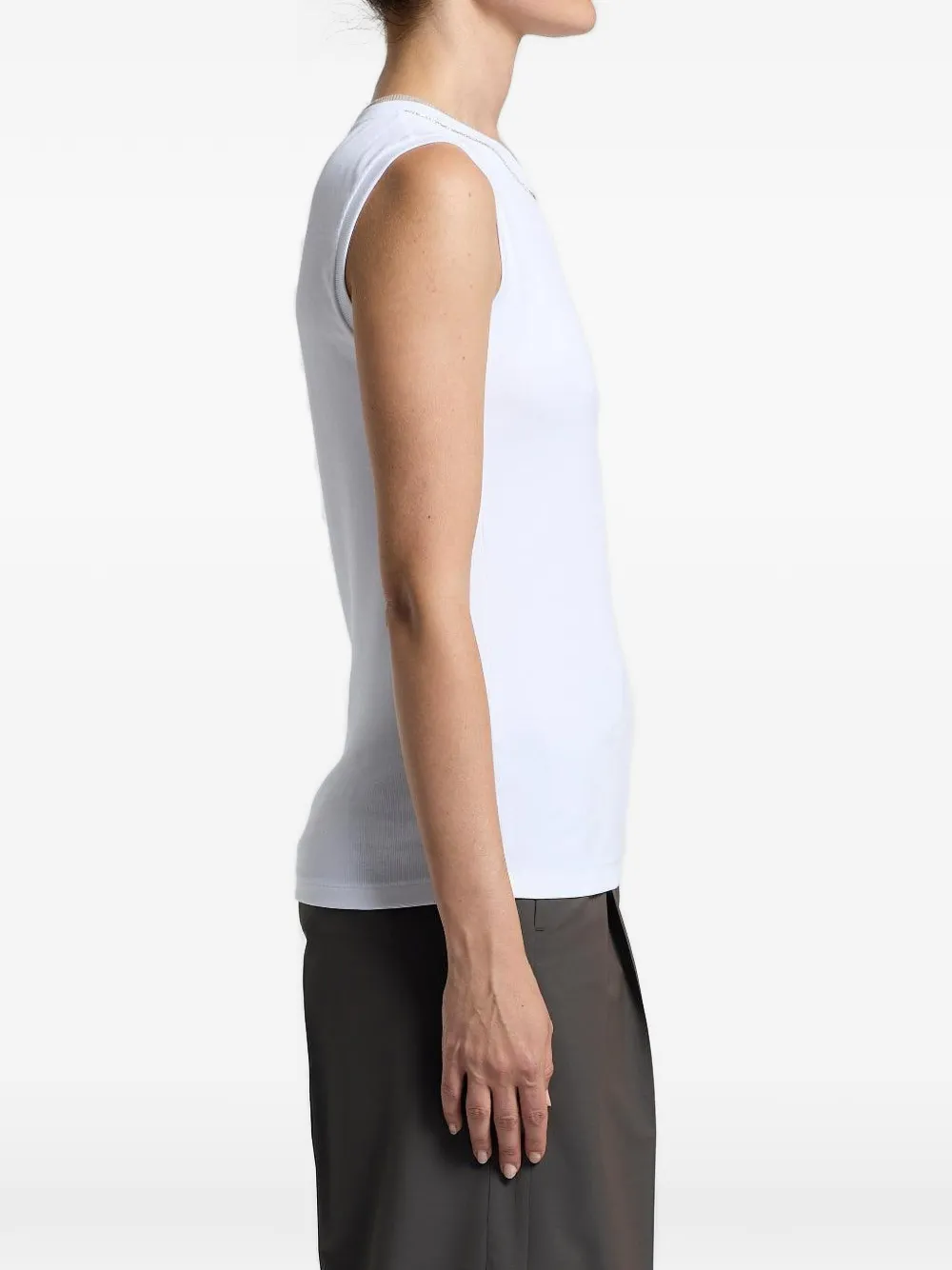  Peserico Sleeveless Top - White 