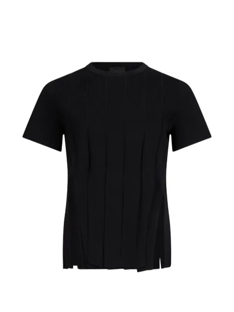LIU JO — fringed short-sleeve sweater