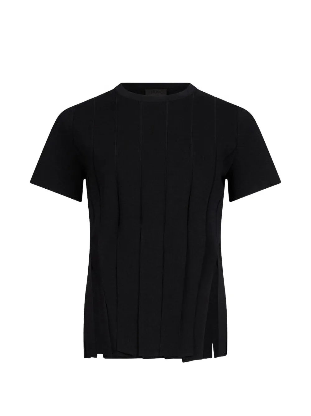 LIU JO fringed short-sleeve sweater - Schwarz