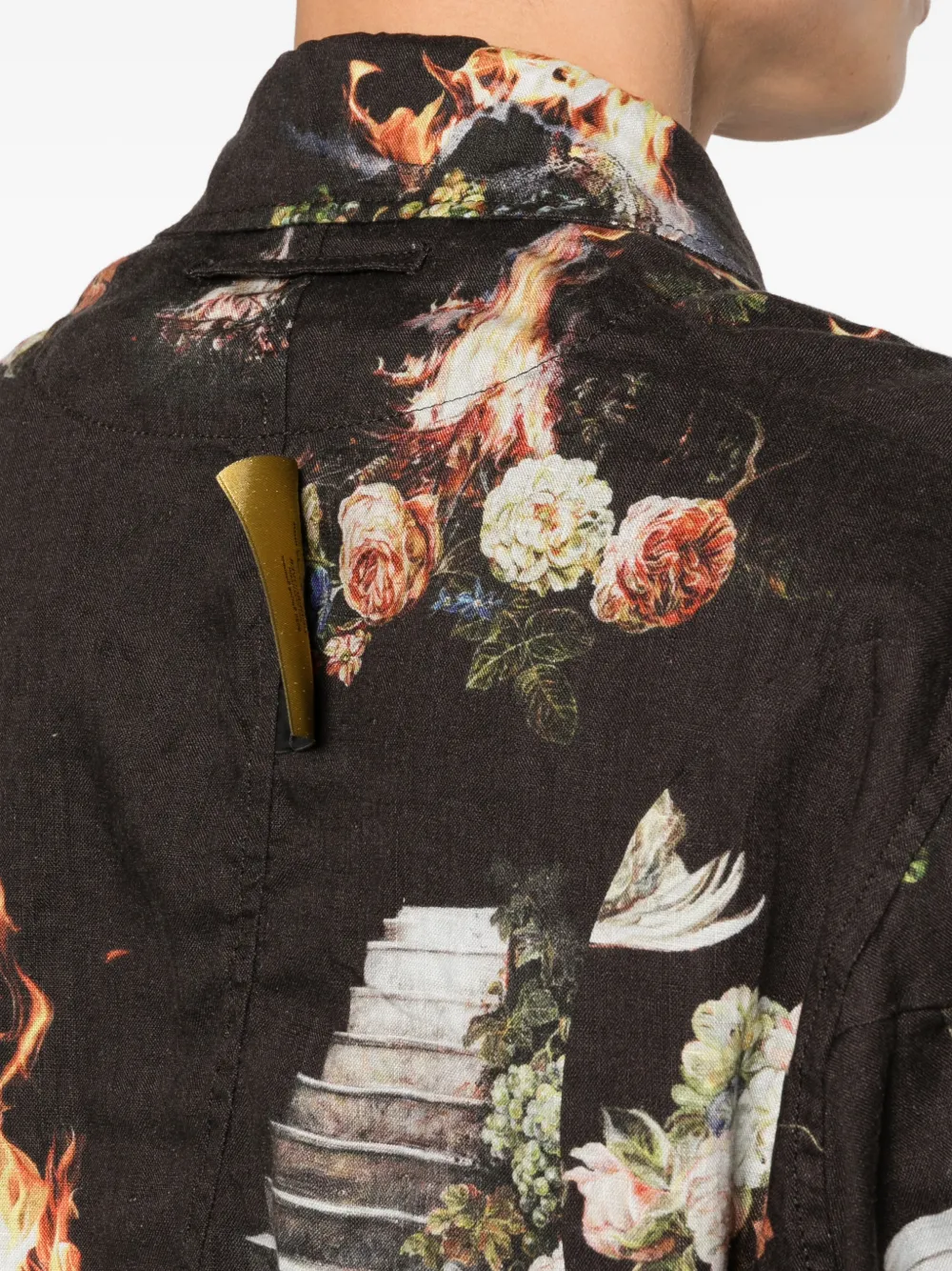 Undercover Bomberjack met bloemenprint Bruin