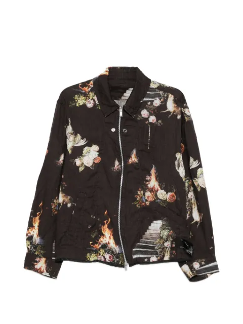Undercover floral-print bomber jacket