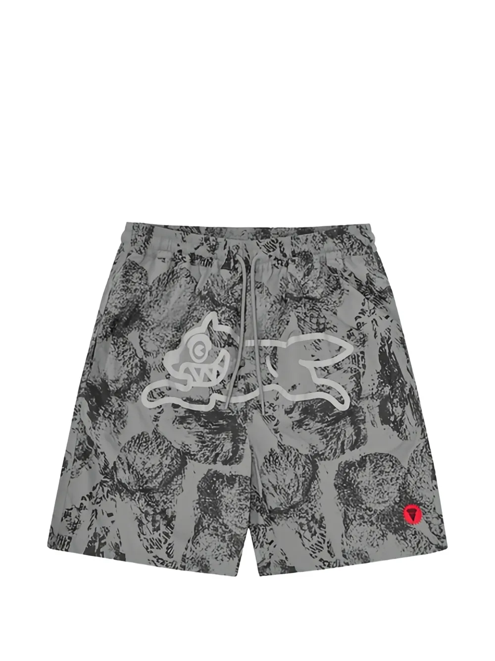 ICECREAM cone stamp swim shorts - Grigio