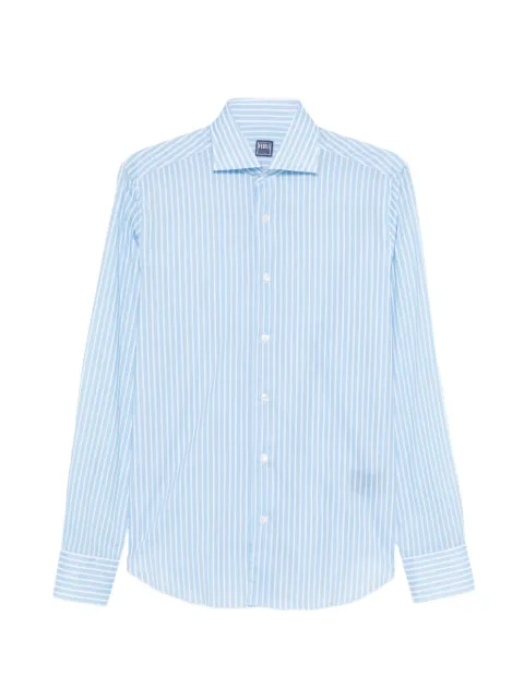 Fedeli chemise rayée à logo brodé