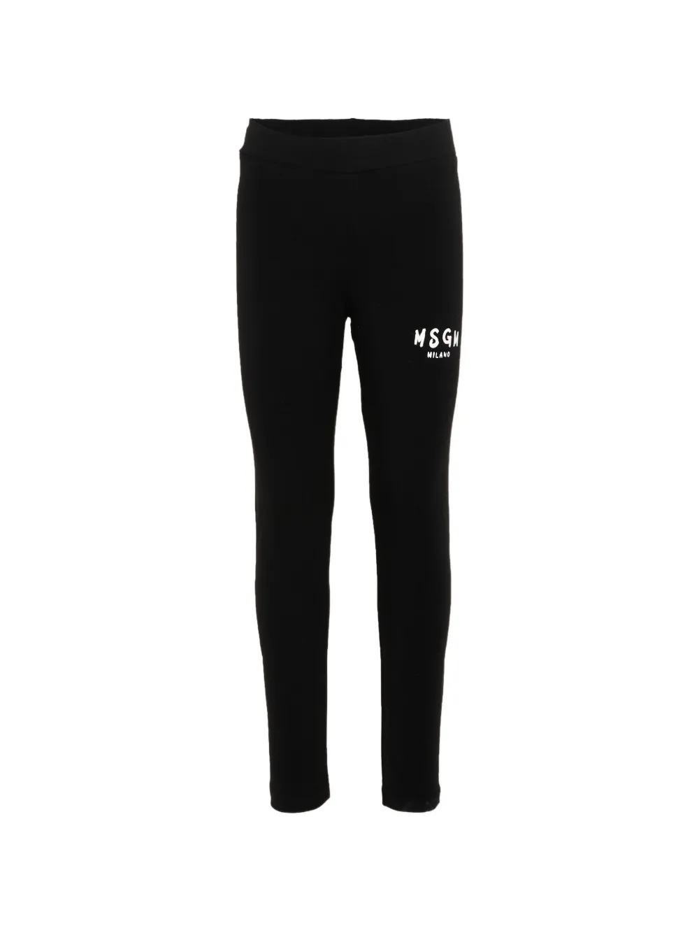 MSGM Kids logo-detail leggings - Nero