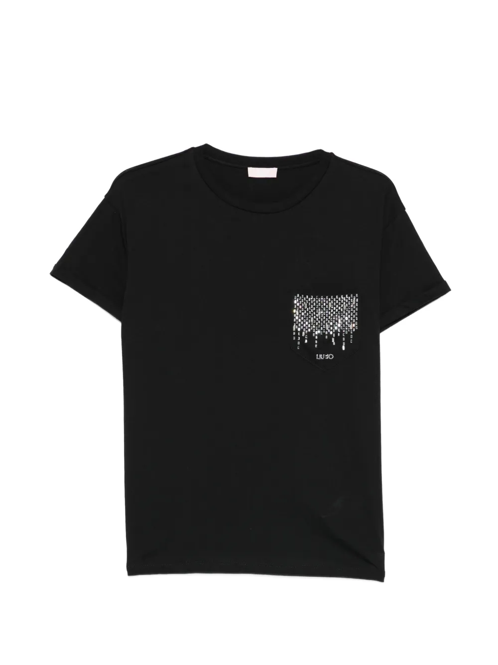 LIU JO embellished pocket T-shirt - Nero