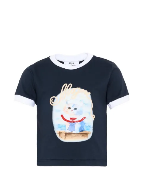 MSGM Kids graphic-print T-shirt