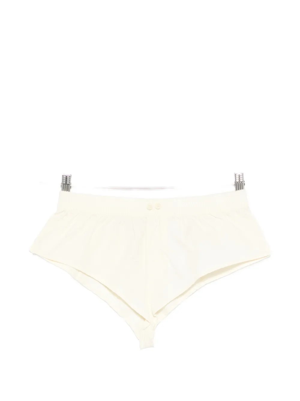 ENTIRE STUDIOS Pixie buttoned mini shorts - Toni neutri