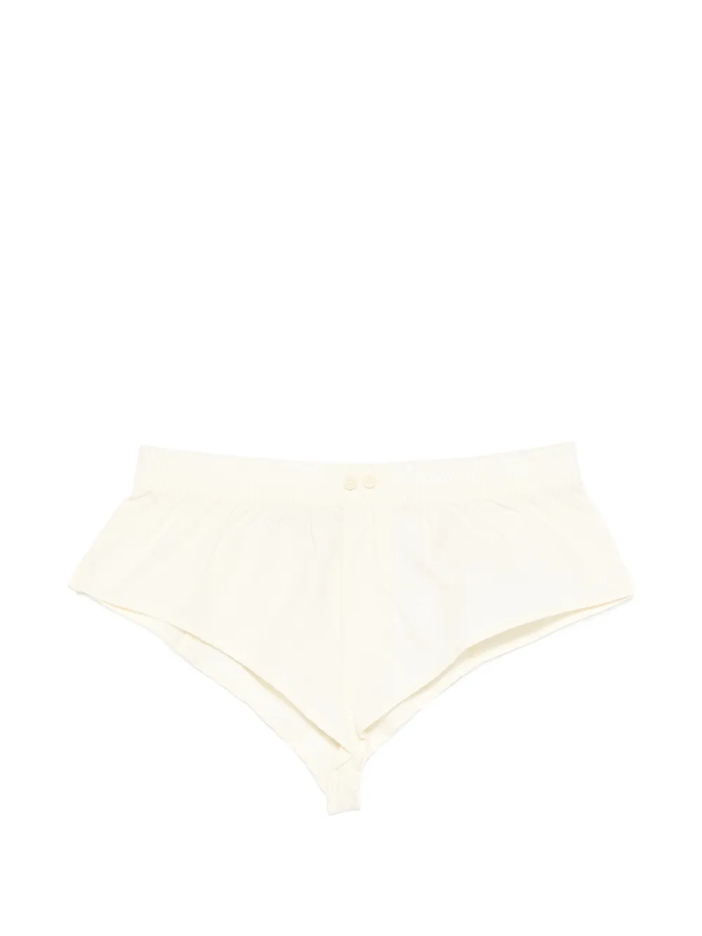 ENTIRE STUDIOS Pixie buttoned mini shorts - Toni neutri