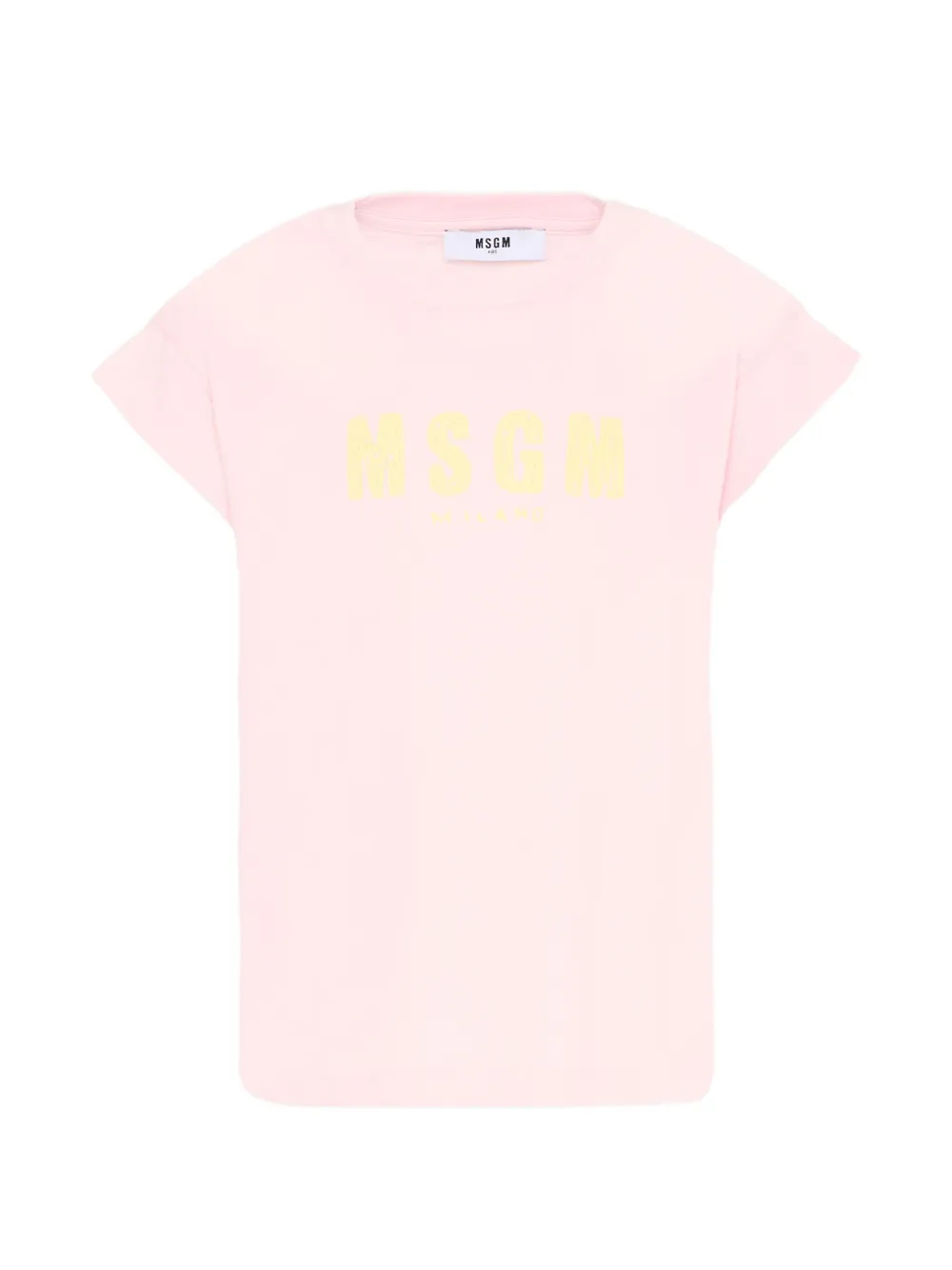 MSGM Kids logo T-shirt - Rosa