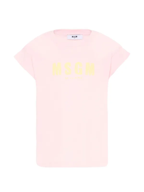 MSGM Kids ロゴ Tシャツ | ピンク | FARFETCH JP