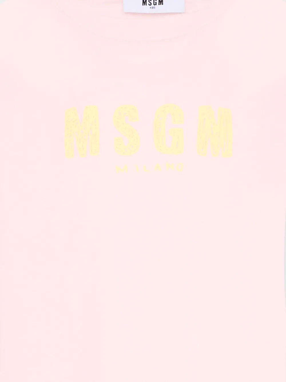 MSGM Kids T-shirt met logo Roze