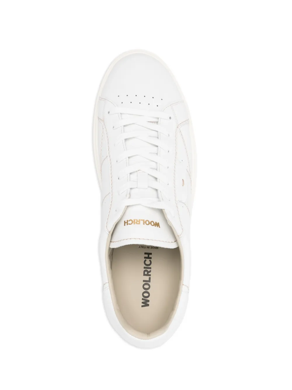 Woolrich Arrow sneakers met geperforeerd vlak Wit