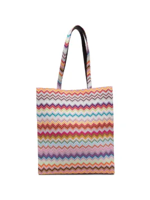 Sac Fourre-tout Missoni Pour Target Voyage Multicolore Chevron - Taille Extra Large 12x16 Pouces