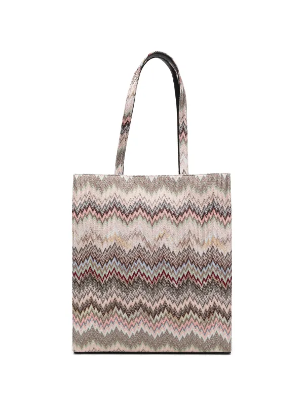Missoni Zigzag Shoulder Bag in Brown