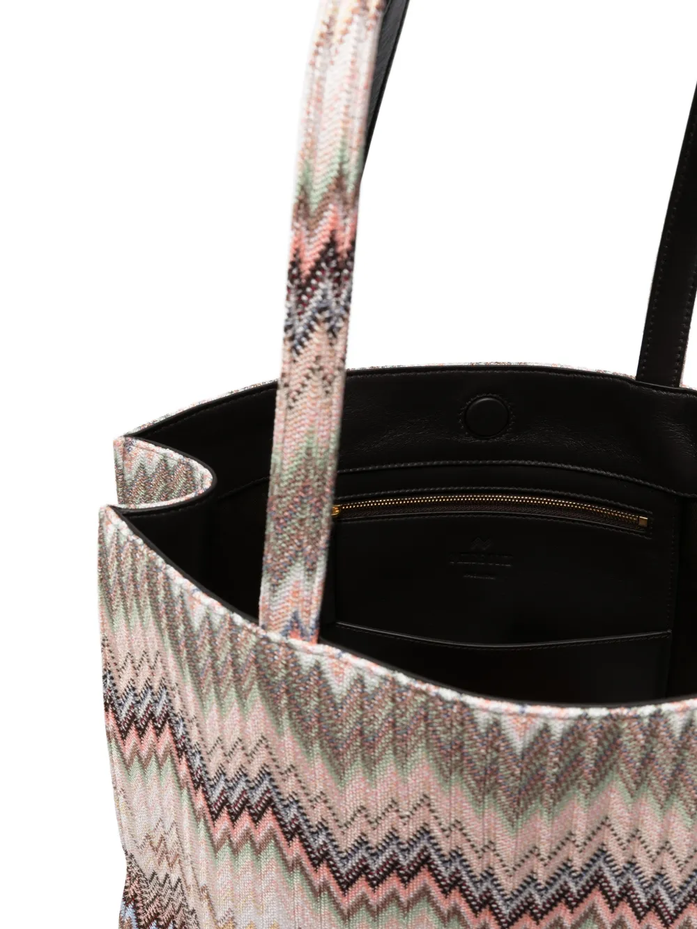 Missoni Schoudertas met zigzag-patroon Bruin