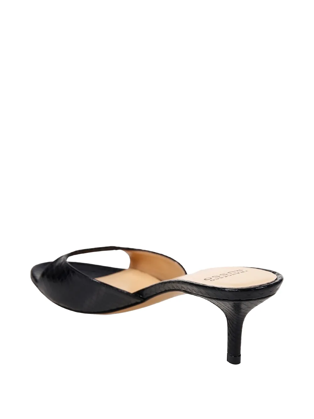 Francesco Russo cutout sandals Zwart