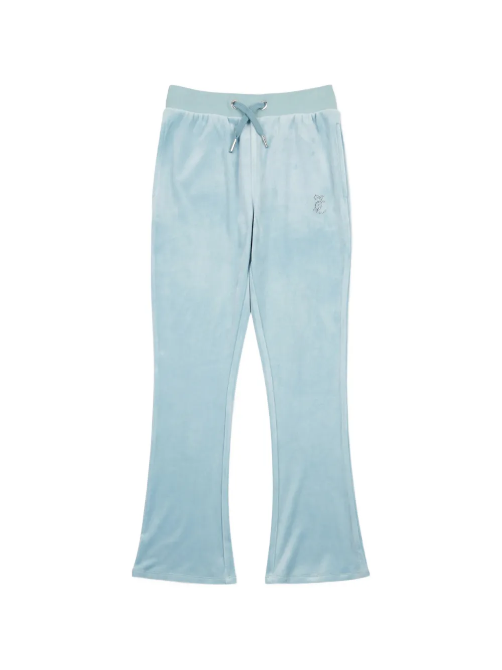 Juicy Couture Kids drawstring-fastening embellished trousers - Blu