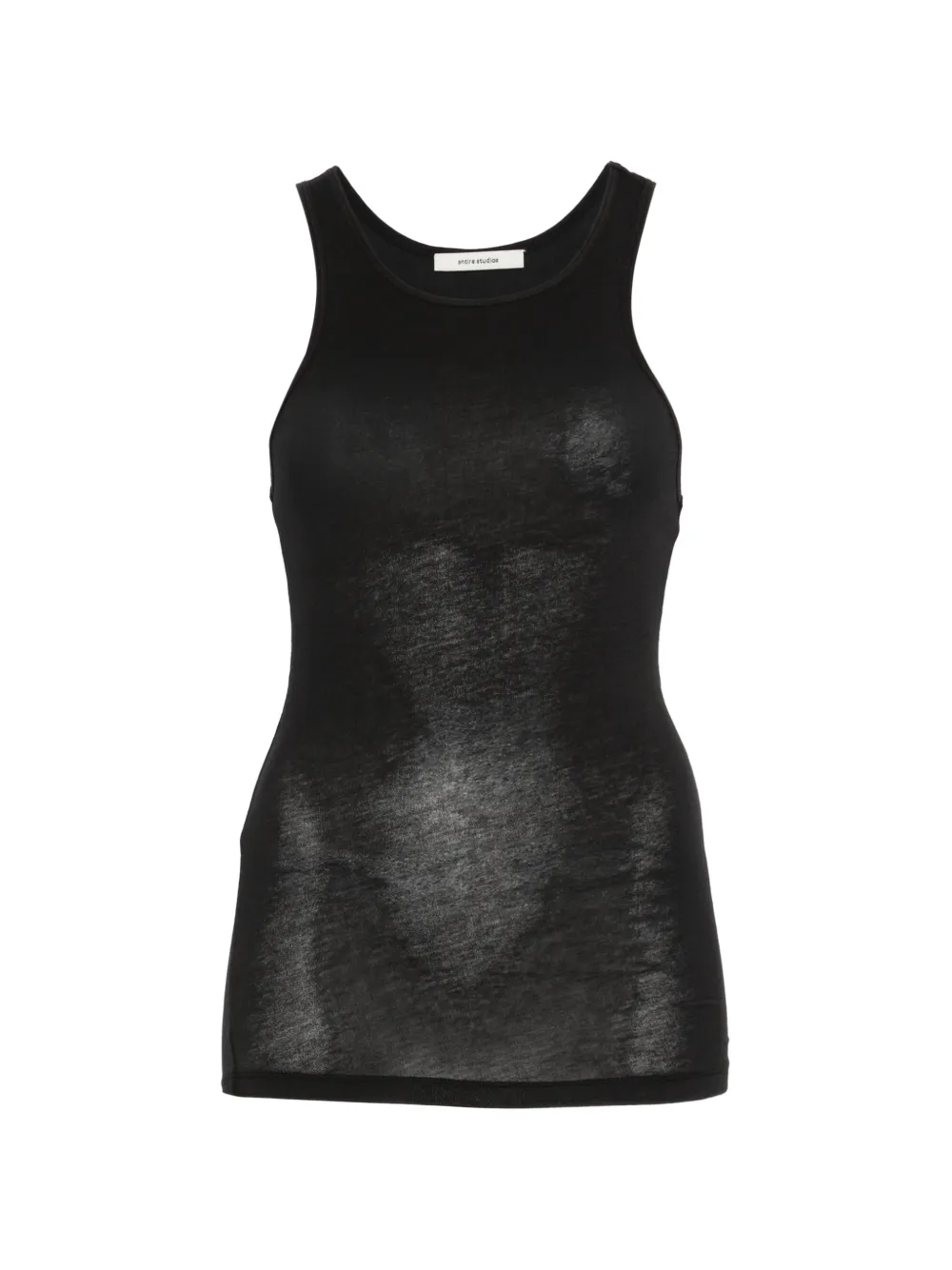 ENTIRE STUDIOS 레이서백 탱크 탑 | 블랙