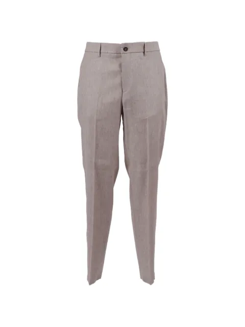 Peserico pressed-crease straight-leg trousers
