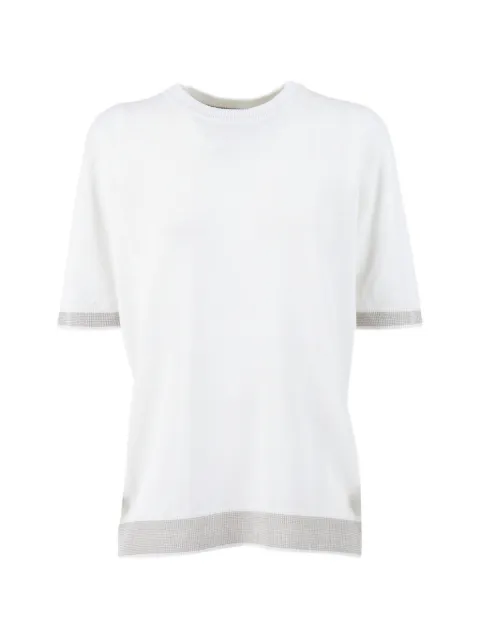 Peserico linen trim sweater