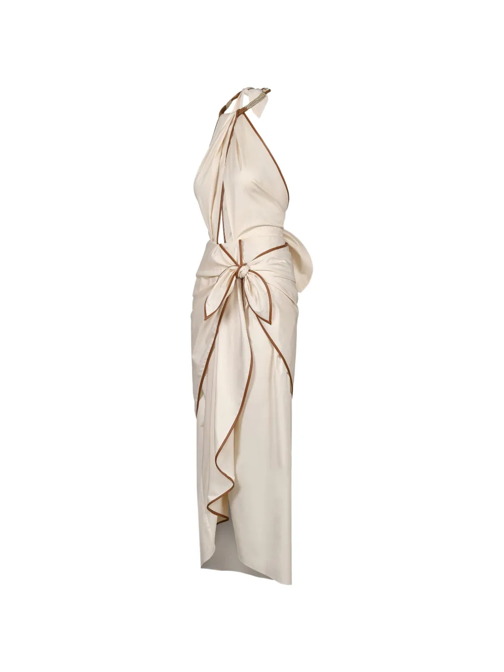 Johanna Ortiz Centro Del Cielo midi-jurk Beige