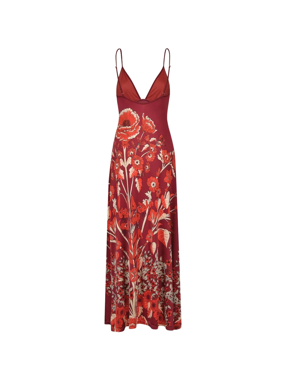 Johanna Ortiz Sendero De Astromelias maxi-jurk met bloemenprint Rood