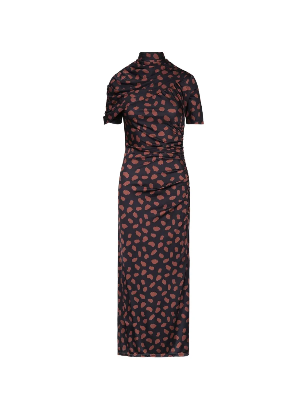 Johanna Ortiz Serene Safari printed midi dress - Nero