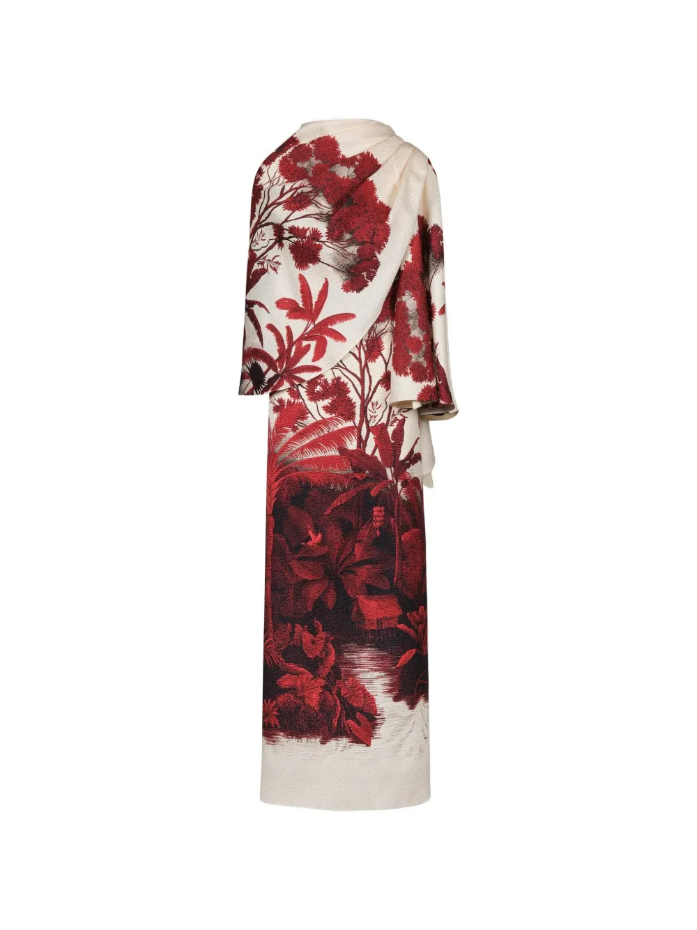 Johanna Ortiz Plentiful Qualities floral-pattern midi dress - Rosso