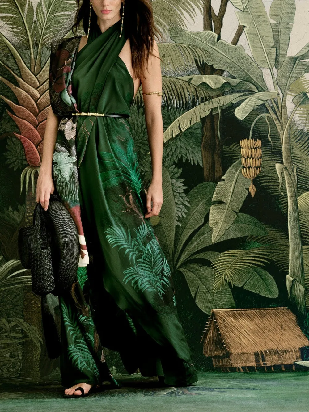  Johanna Ortiz Musical Floral-pattern Trousers - Green 
