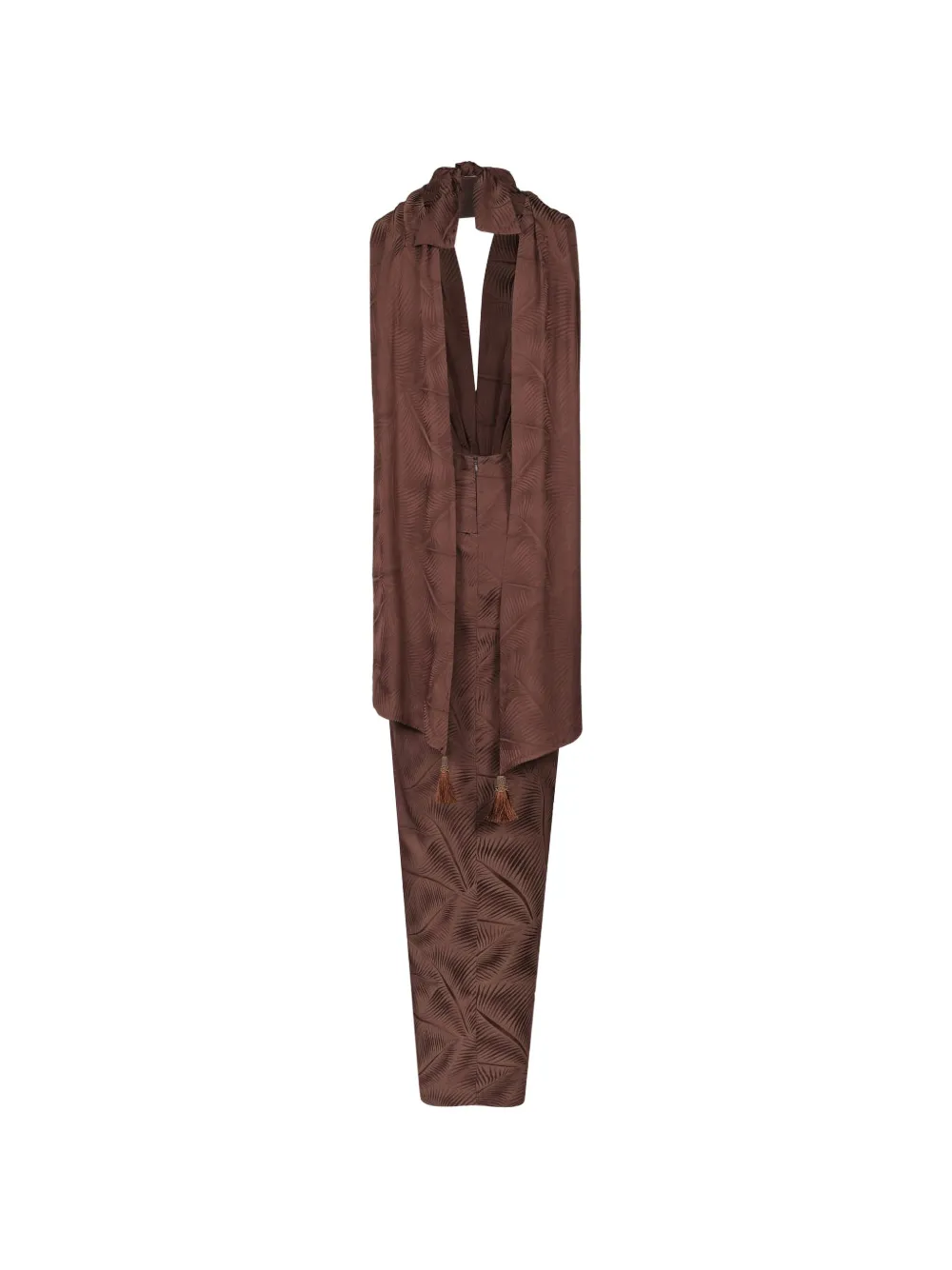 Johanna Ortiz Wildly Beautiful maxi-jurk Bruin