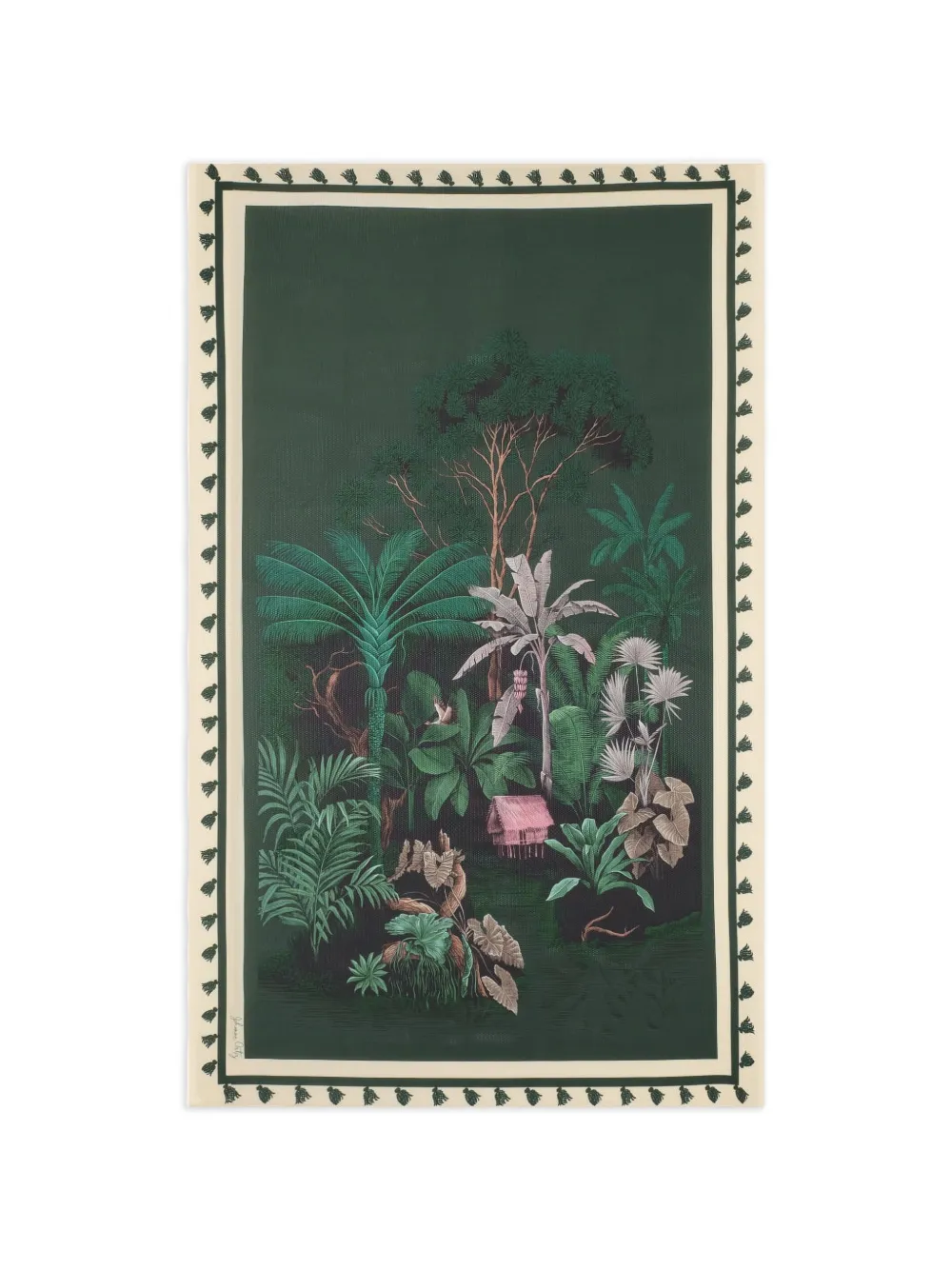 Johanna Ortiz Rainforest Journey floral-print scarves - Verde