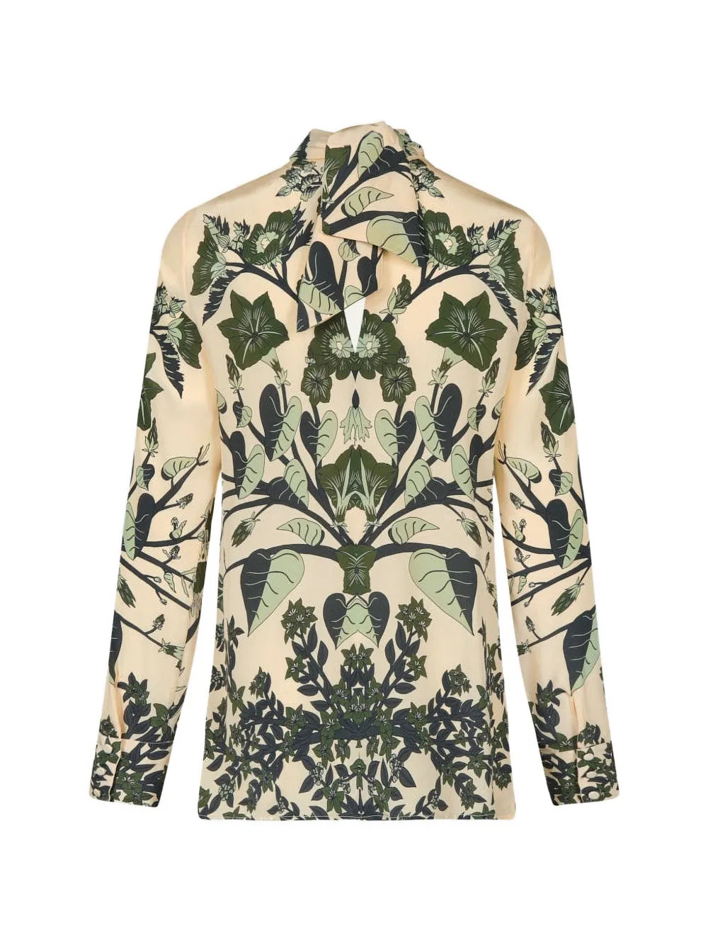 Johanna Ortiz Heavenly Garden top met bloemenprint Beige