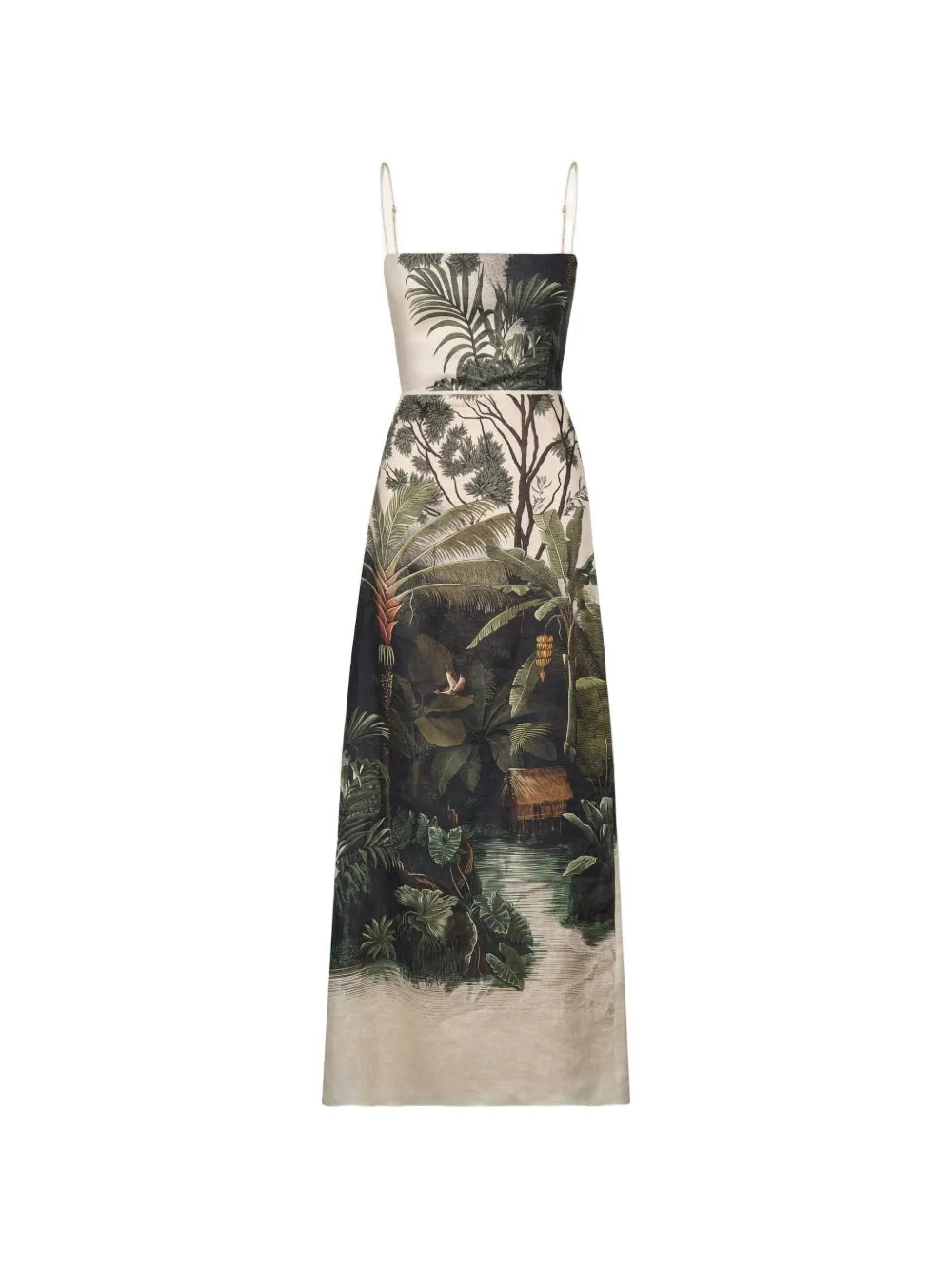 Johanna Ortiz Andean Mythology floral-print midi dress - Verde