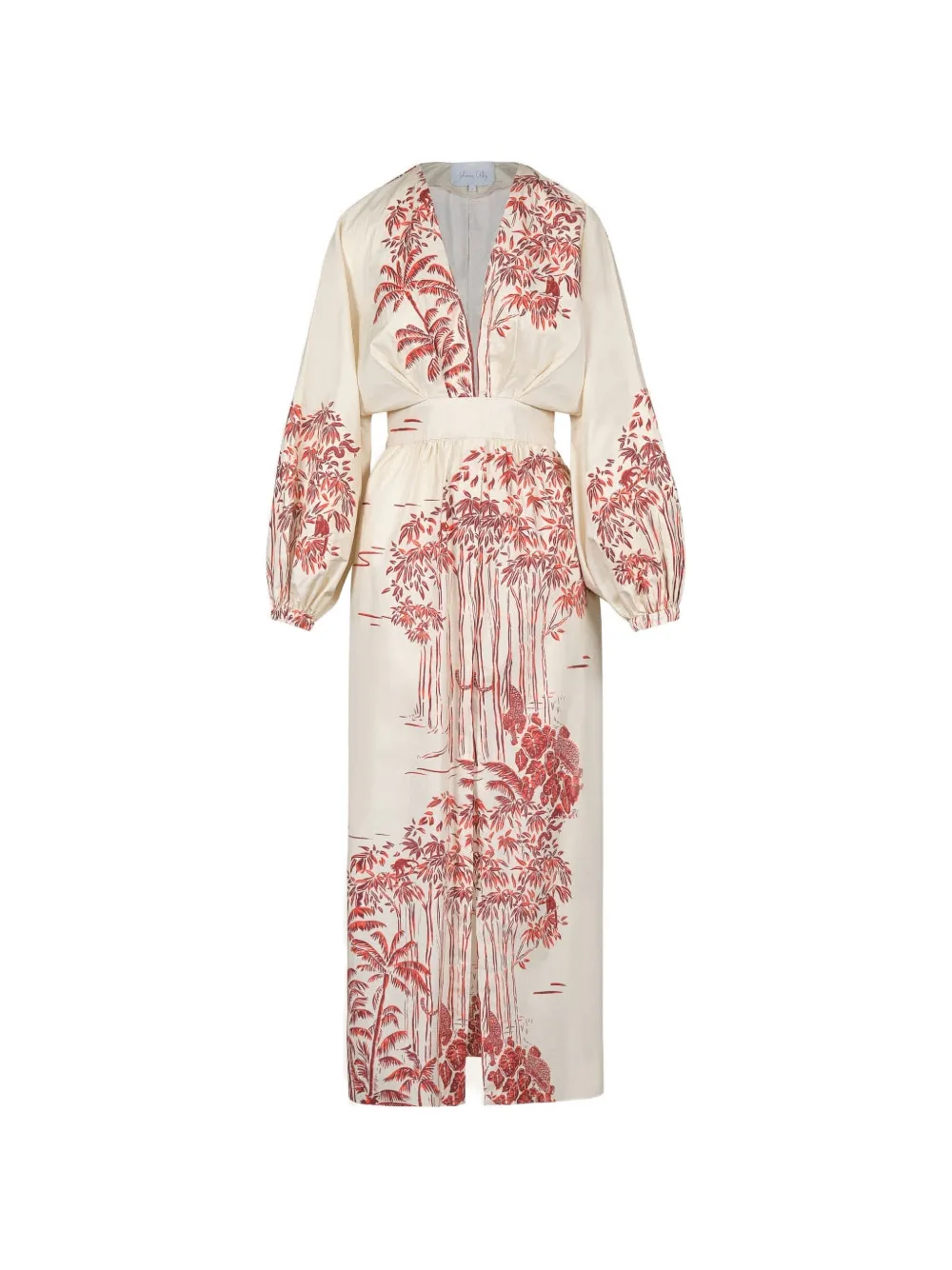 Johanna Ortiz Andar Aventurero midi dress - Neutrals