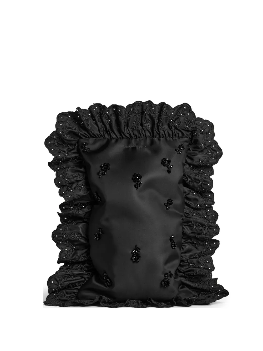 Simone Rocha Clutch con ruches - Nero