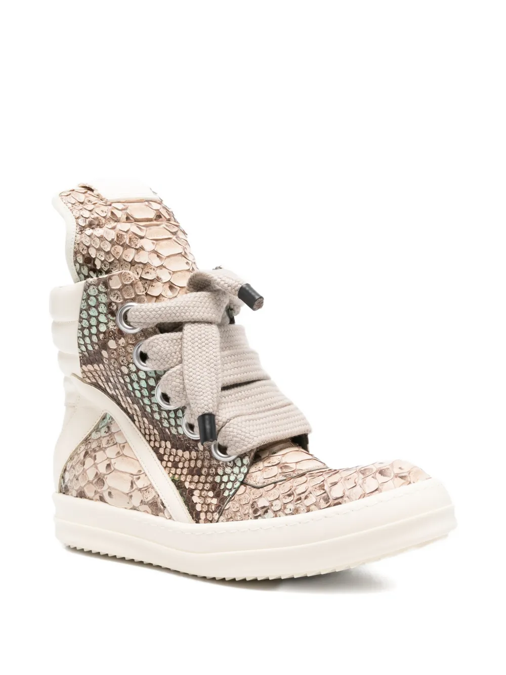 Rick Owens Jumbolace Geobasket sneakers Beige