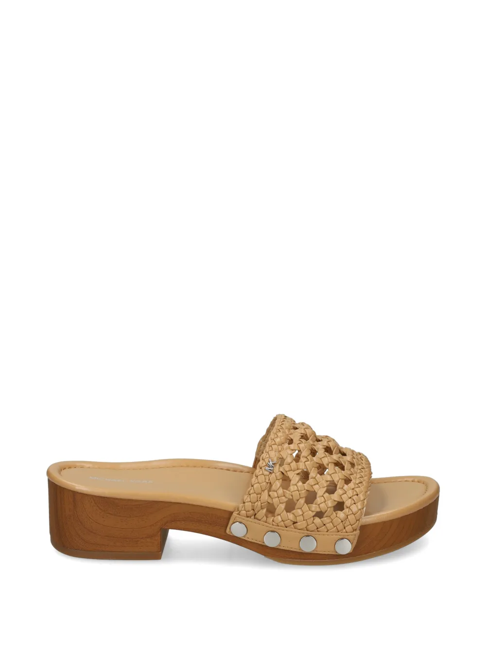Michael Kors Geweven sandalen met studs Beige
